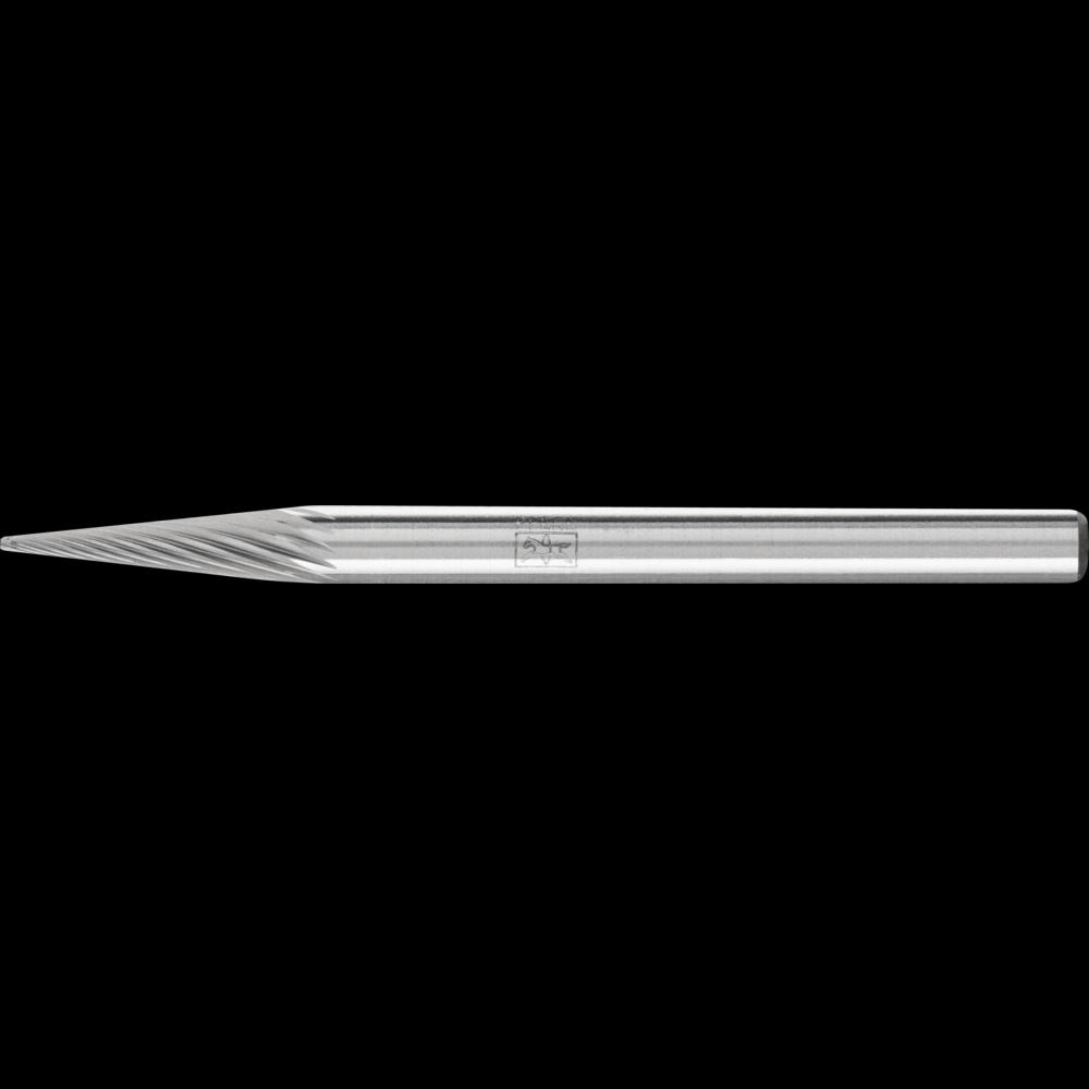 PFERD Carbide Bur SM-42 Pointed Cone Shape Single Cut 1/8&#34; x 1/2&#34; x 1/8&#34; Shank
