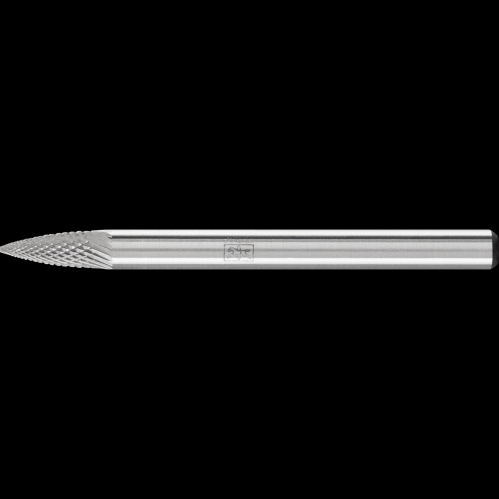 PFERD Carbide Bur SG-41 Pointed Tree Shape MICRO Cut 1/8&#34; x 1/4&#34; x 1/8&#34; Shank