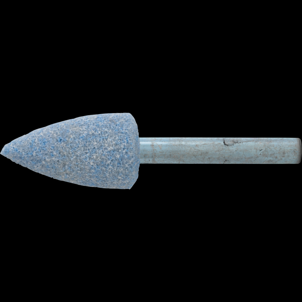 PFERD Vitrified Mounted Point, TOUGH, 11/16&#34; x 1-1/4, 46 Grit, A12, Ceramic, 1/4&#34;Shank