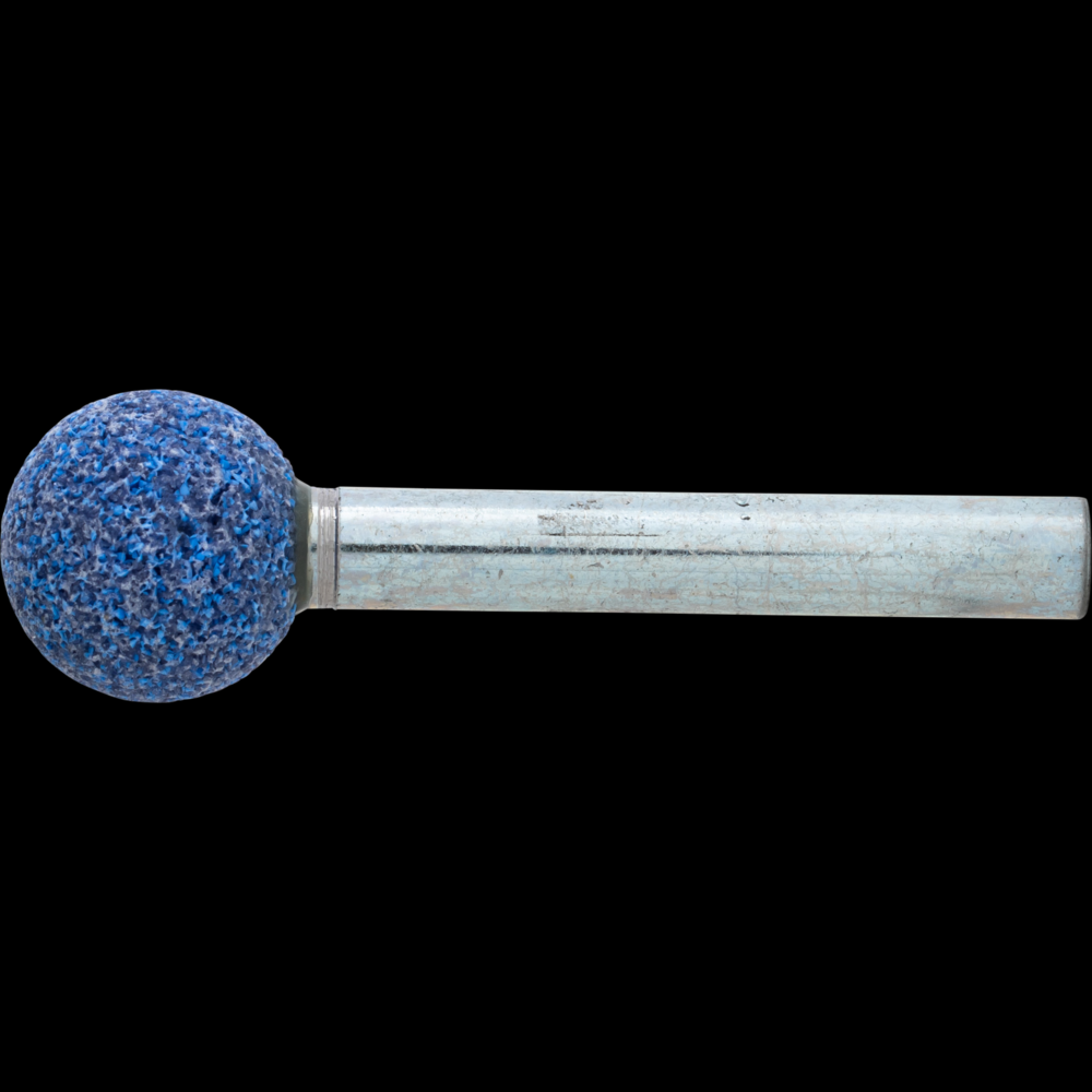 PFERD Vitrified Mounted Point, TOUGH, 1&#34; x 2-3/4, 46 Grit, A26,Ceramic Oxide,1/4&#34;Shank