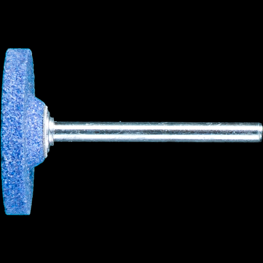 PFERD Vitrified Mounted Point, TOUGH, 1&#34; x 1/8, 80 Grit, W215, Ceramic Oxide,1/4&#34;Shank