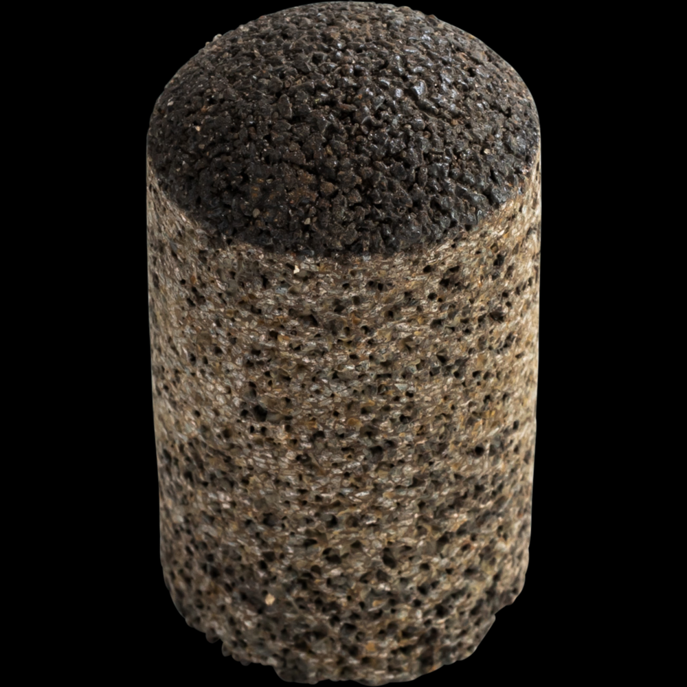 PFERD PLUG, 1-1/2&#34; x 2-1/2, 5/8-11 Thread, 16 Grit, Type 18R, Aluminum Oxide