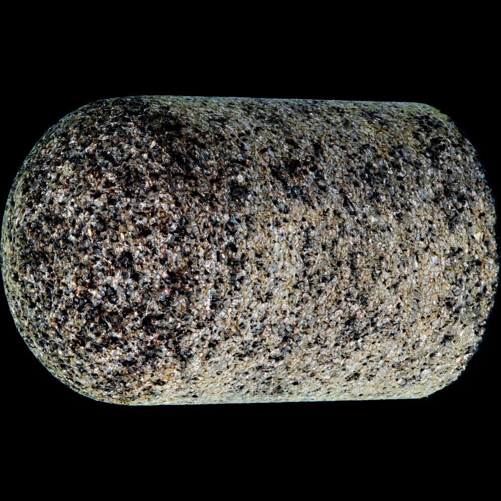 PFERD PLUG, 2&#34; x 3, 5/8-11 Thread, 16 Grit, Type 18R, Aluminum Oxide