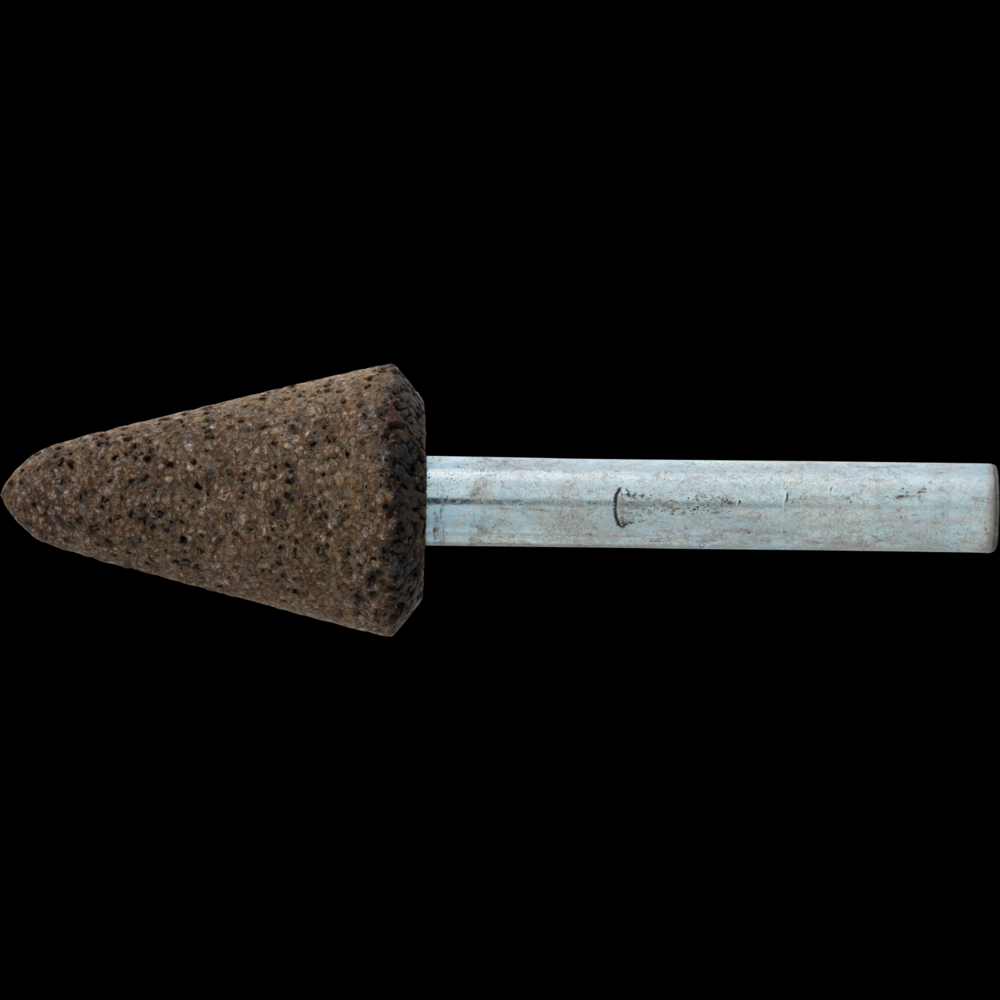 PFERD Resin Mounted Point, INOX EDGE, 3/4&#34; x 1-1/8, 30 Grit, A5, AO, 1/4&#34; Shank
