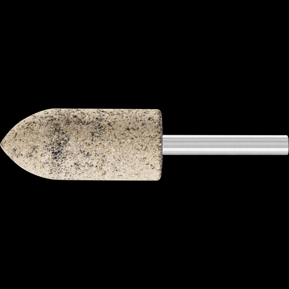 PFERD Resin Mounted Point, INOX EDGE, 7/8&#34;x2, 30 Grit, A11, Aluminum Oxide, 1/4&#34; Shank