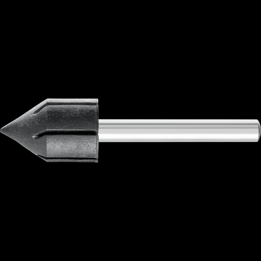 PFERD POLICAP® Cylindrical Pointed Cone Holder, 5/8&#34; x 1 x 1-5/8, Shape G, 1/4&#34; Shank