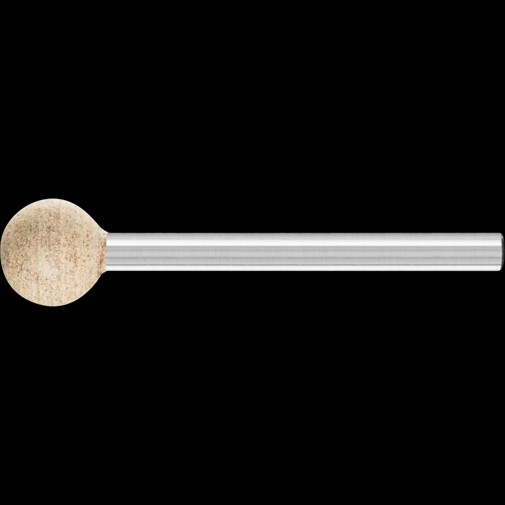 PFERD Poliflex® Mounted Point, Leather Bond, B125 Shape, 120 Grit, 1/8&#34; Shank