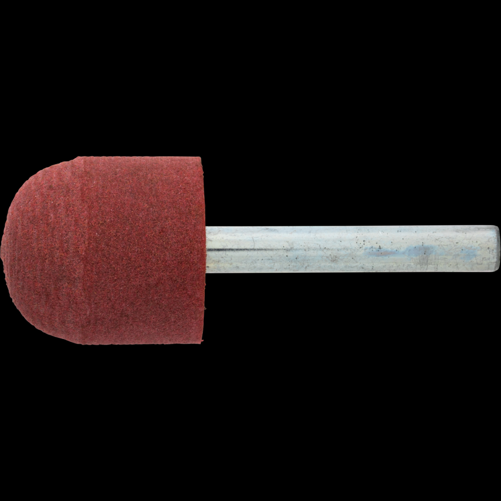 PFERD Poliflex® Mounted Point, Rubber Bond, A21 Shape, 120 Grit, 1/4&#34; Shank