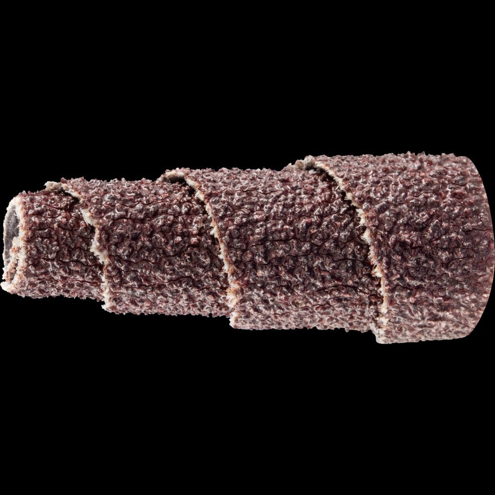 PFERD Cartridge Roll, 3/8&#34; x 1, 1/8&#34; arbor, Tapered shape, 60 Grit, Aluminum oxide