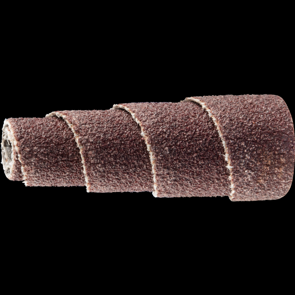 PFERD Cartridge Roll, 3/8&#34; x 1, 1/8&#34; arbor, Tapered shape, 120 Grit, Aluminum oxide