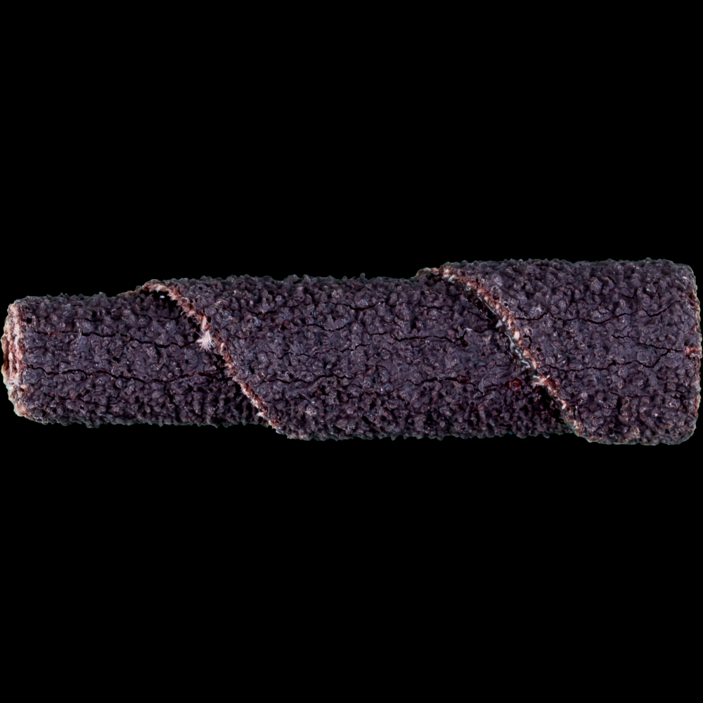PFERD Cartridge Roll, 3/8&#34; x 1-1/2, 1/8&#34; arbor, Tapered shape, 60 Grit, Aluminum oxide