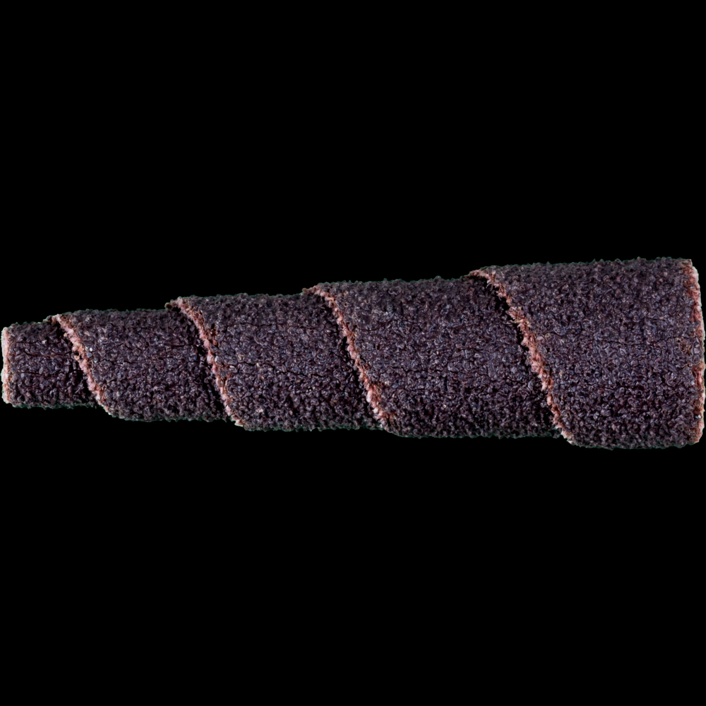 PFERD Cartridge Roll, 1/2&#34; x 2, 1/8&#34; arbor, Tapered shape, 60 Grit, Aluminum oxide