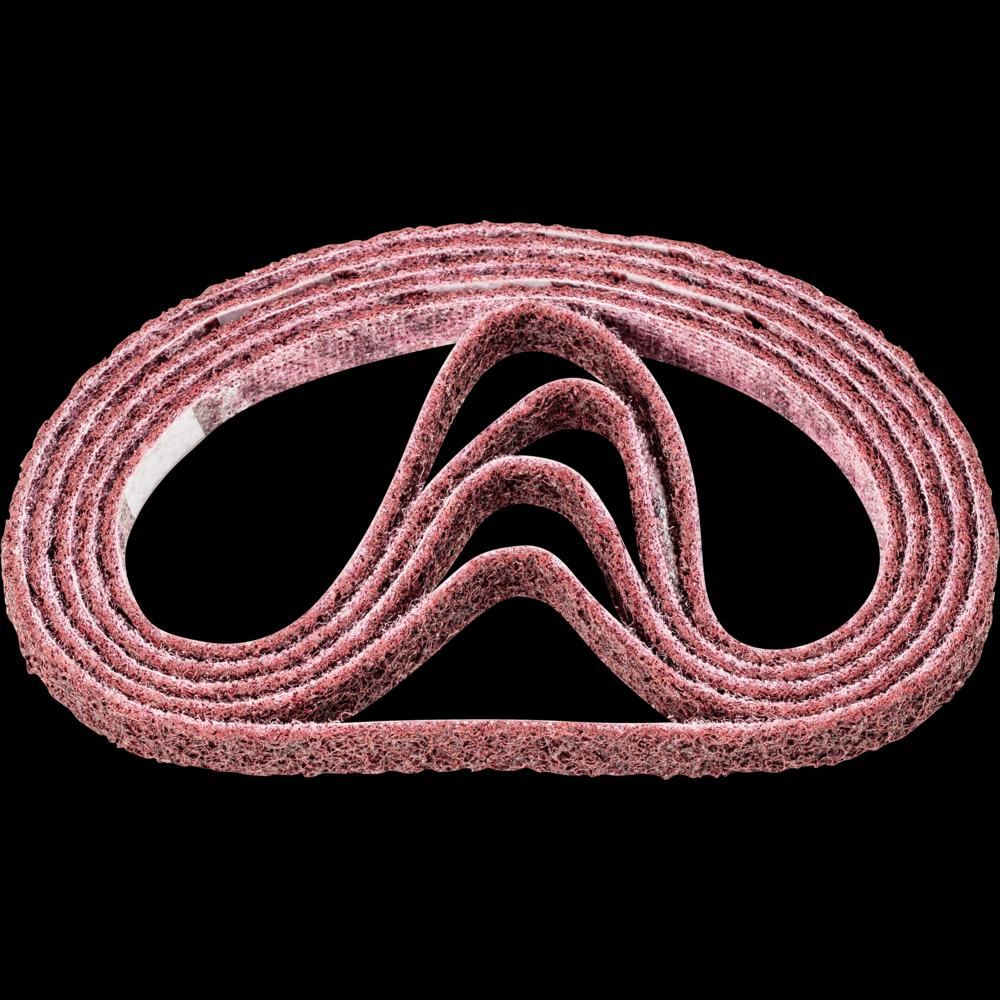 PFERD POLIVLIES® Surface Conditioning Belt, 18&#34; x 1/2, 180 Grit, Medium,Aluminum oxide