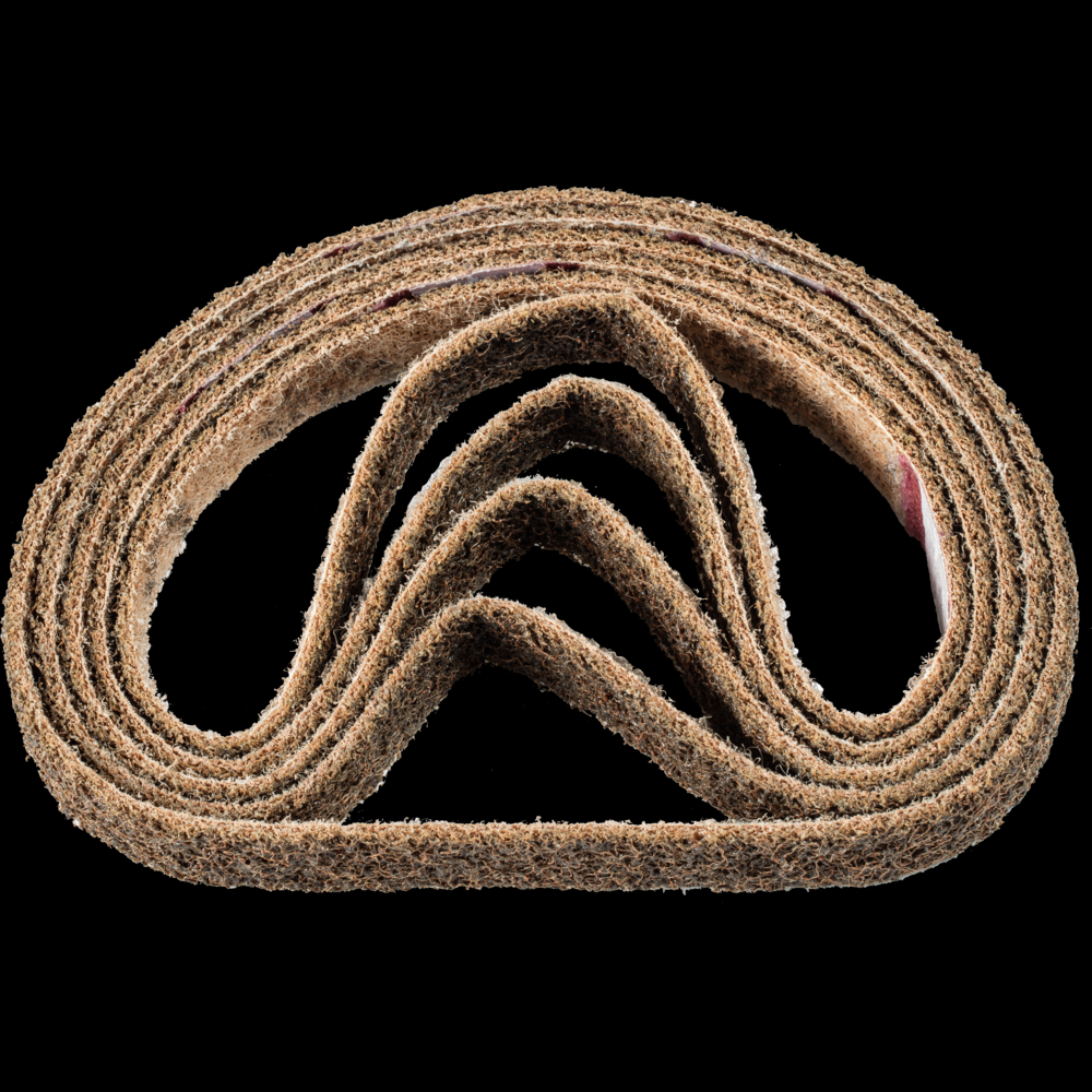 PFERD POLIVLIES® Surface Conditioning Belt, 18&#34; x 3/4, 100 Grit, Coarse,Aluminum oxide
