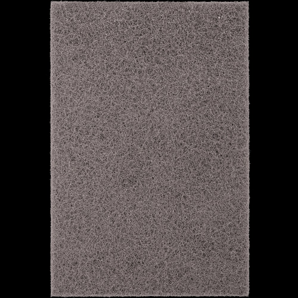 PFERD POLIVLIES® Hand Pad, 6&#34; x 9, Grey, 400 Grit, Ultra Fine, Silicoin carbide