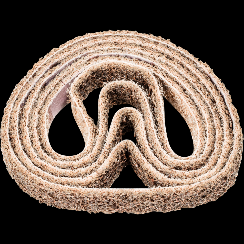 PFERD POLIVLIES® Surface Conditioning Belt, 12&#34; x 1/2, 100 Grit, Coarse,Aluminum oxide
