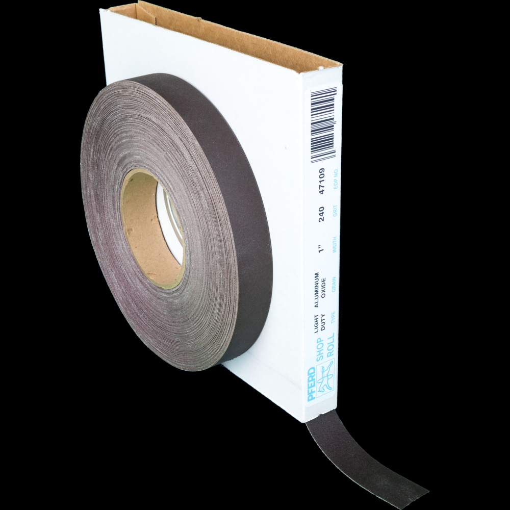 PFERD Shop Roll, Flexible Light Duty, 1&#34; x 50 yards, 2450 Grit, Aluminum oxide