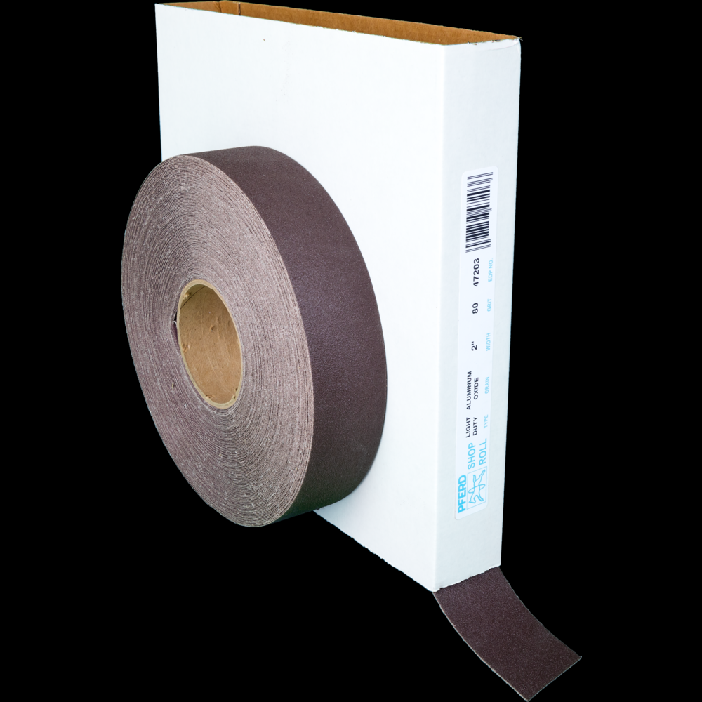 PFERD Shop Roll, Flexible Light Duty, 2&#34; x 50 yards, 80 Grit, Aluminum oxide