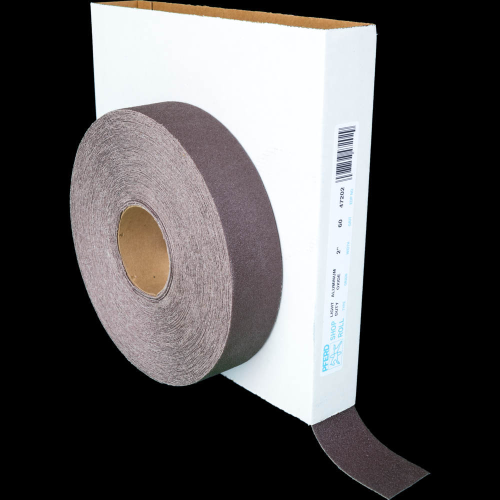 PFERD Shop Roll, Flexible Light Duty, 2&#34; x 50 yards, 100 Grit, Aluminum oxide