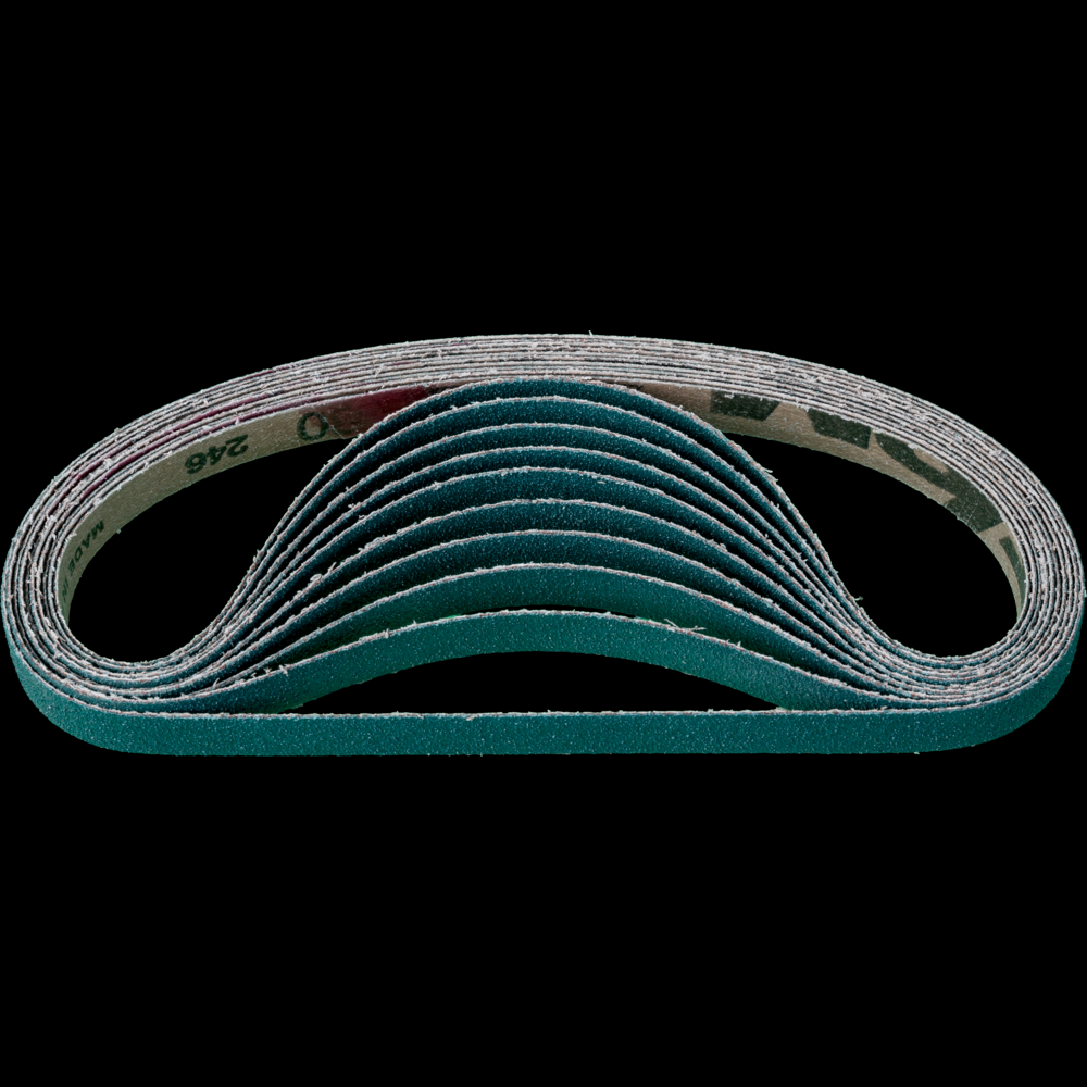 PFERD Abrasive File Belt, 18&#34; x 1/2, 80 Grit, Zirconia