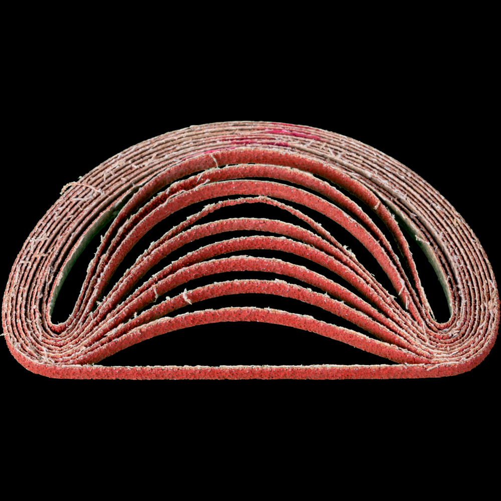 PFERD Abrasive File Belt, 18&#34; x 1/4, 40 Grit, Ceramic CO-COOL