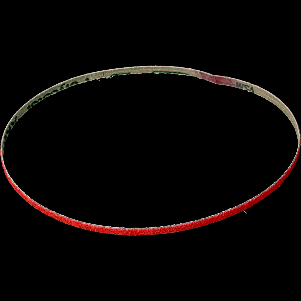 PFERD Abrasive File Belt, 18&#34; x 1/4, 60 Grit, Ceramic CO-COOL