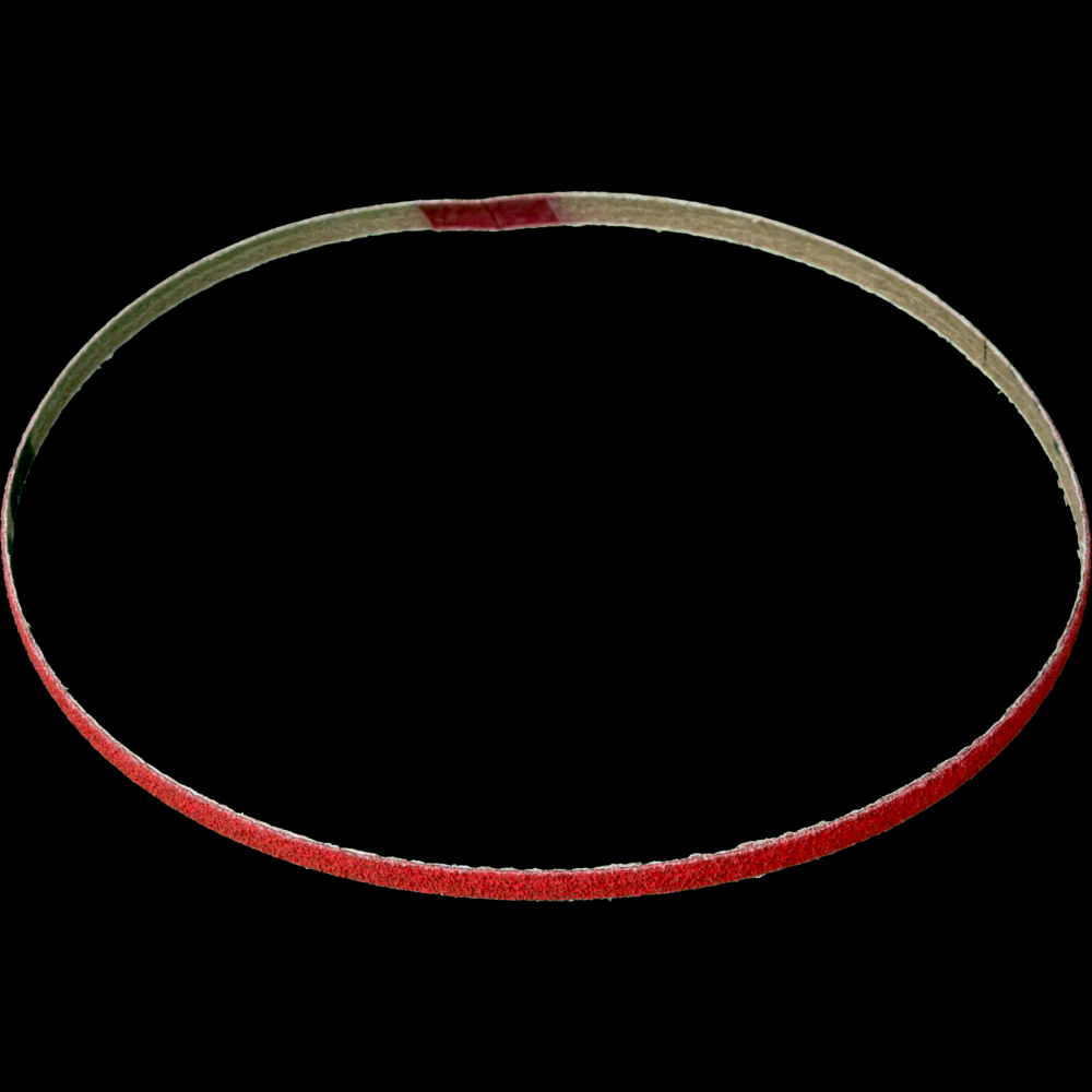 PFERD Abrasive File Belt, 18&#34; x 1/4, 80 Grit, Ceramic CO-COOL