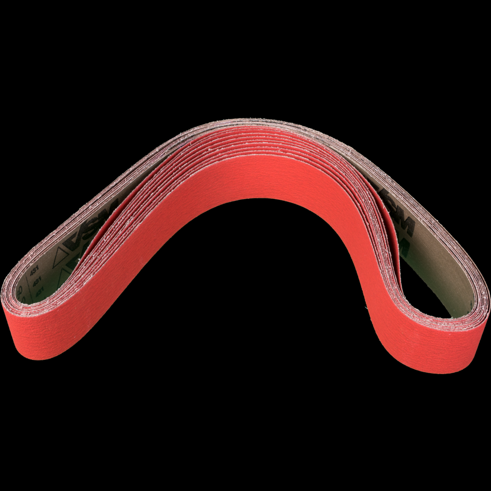 PFERD Abrasive Benchstand Belt, 60&#34; x 2-1/2, 80 Grit, Ceramic CO-COOL