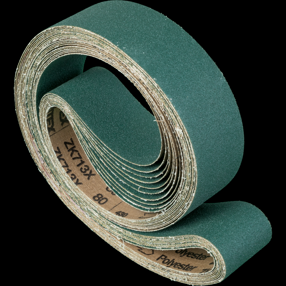 PFERD Abrasive Benchstand Belt, 60&#34; x 2, 60 Grit, Zirconia