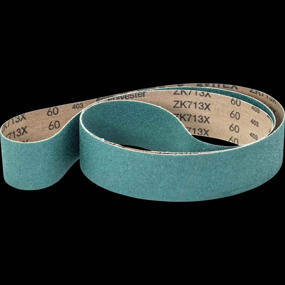 PFERD Abrasive Benchstand Belt, 72&#34; x 2, 60 Grit, Zirconia