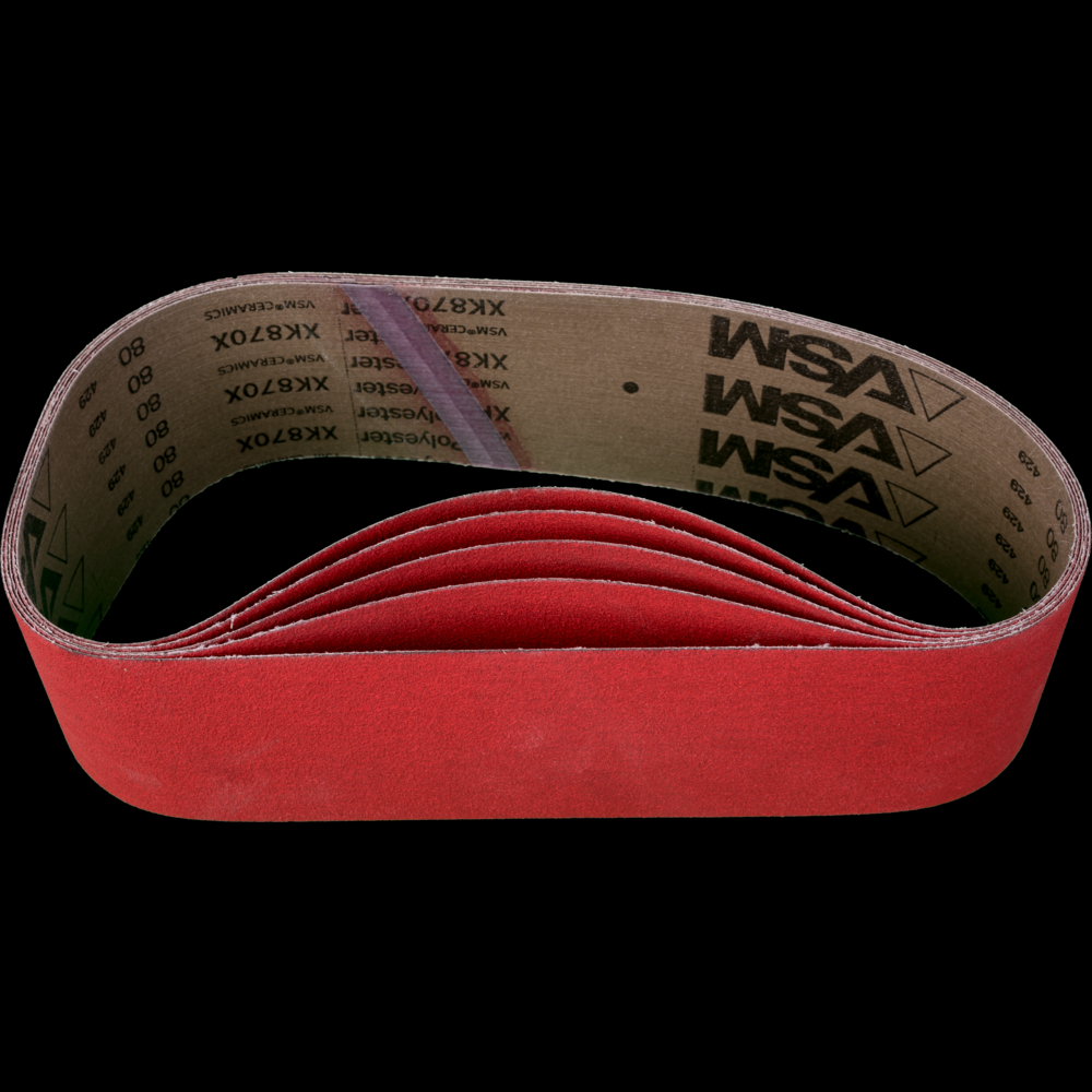 PFERD Abrasive Benchstand Belt, 36&#34; x 4, 120 Grit, Ceramic CO-COOL