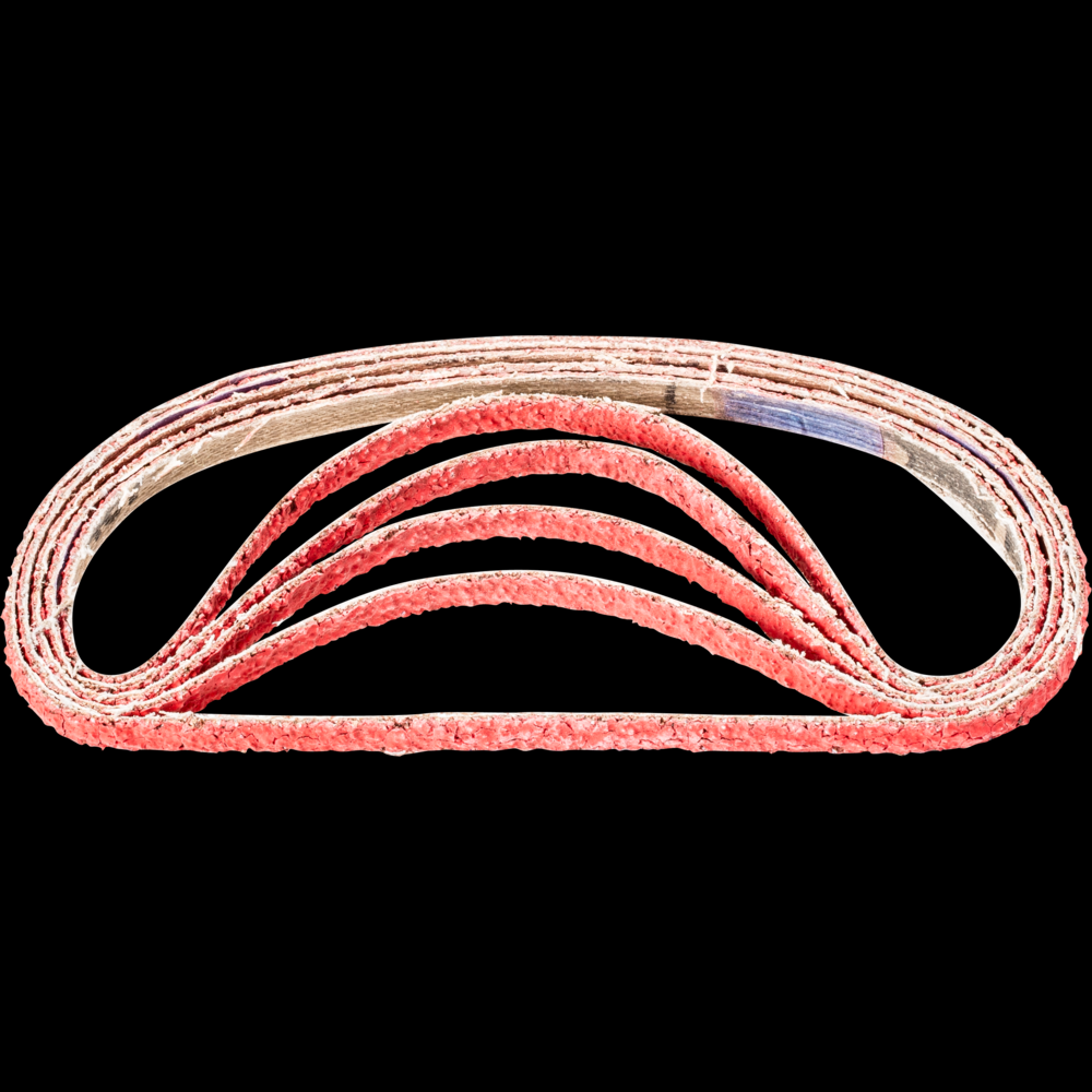 PFERD Abrasive File Belt, 12&#34; x 1/4, 40 Grit, Ceramic CO-COOL