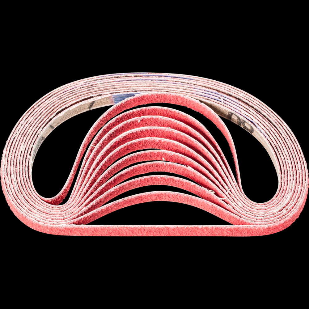 PFERD Abrasive File Belt, 12&#34; x 1/4, 80 Grit, Ceramic CO-COOL