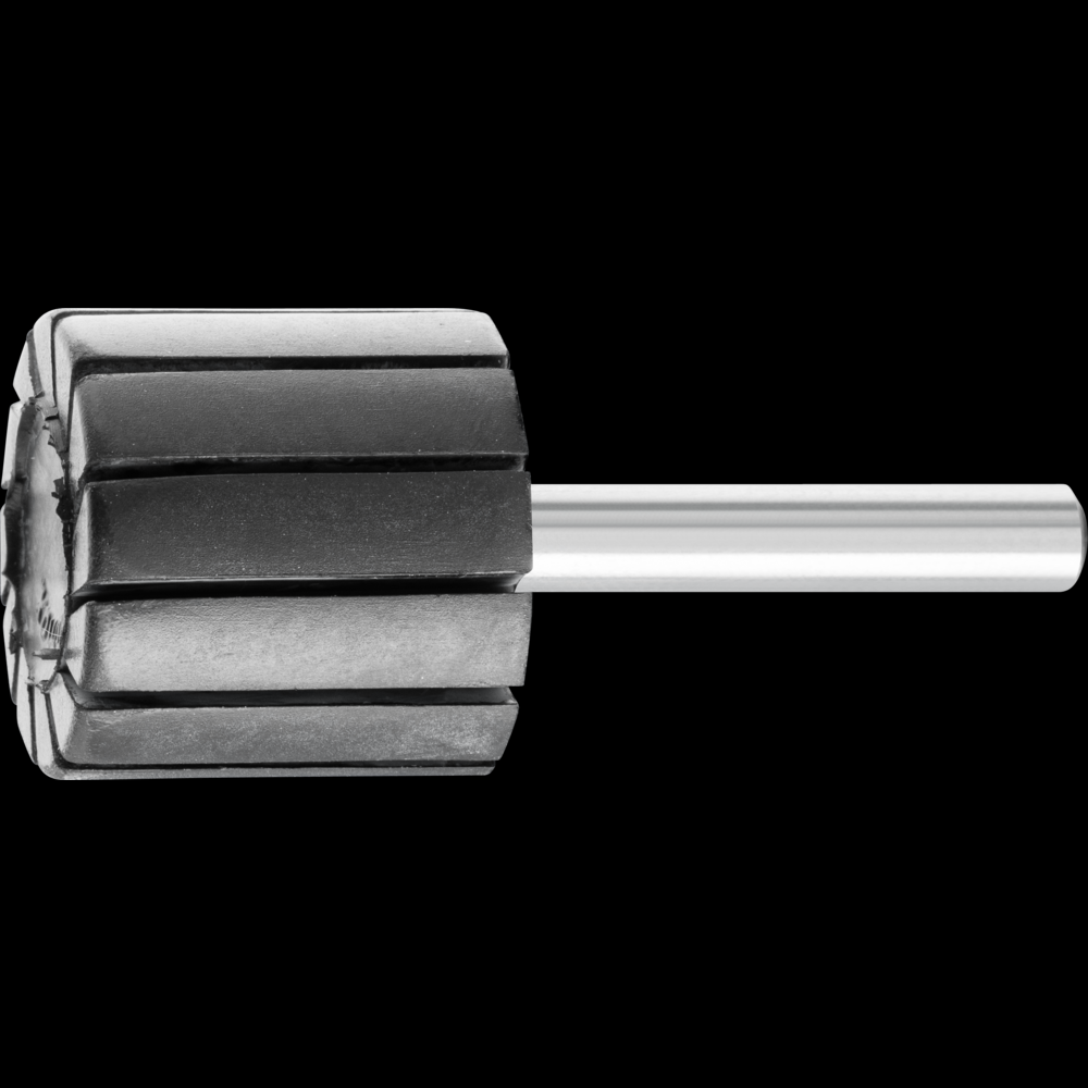 PFERD Spiral Band Cylindrical Rubber Drum Holder, 1&#34; x 1, 1/4&#34; Shank