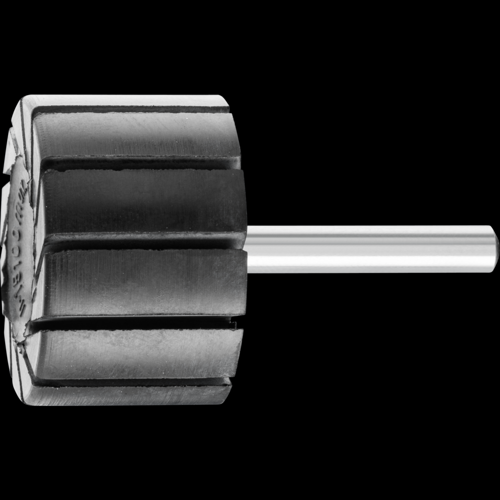 PFERD Spiral Band Cylindrical Rubber Drum Holder, 1-1/2&#34; x 1, 1/4&#34; Shank