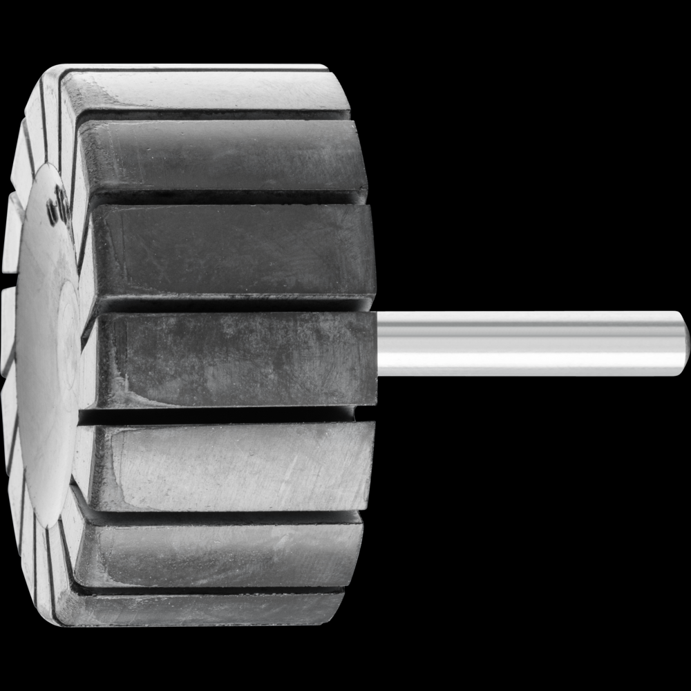 PFERD Spiral Band Cylindrical Rubber Drum Holder, 2&#34; x 1, 1/4&#34; Shank