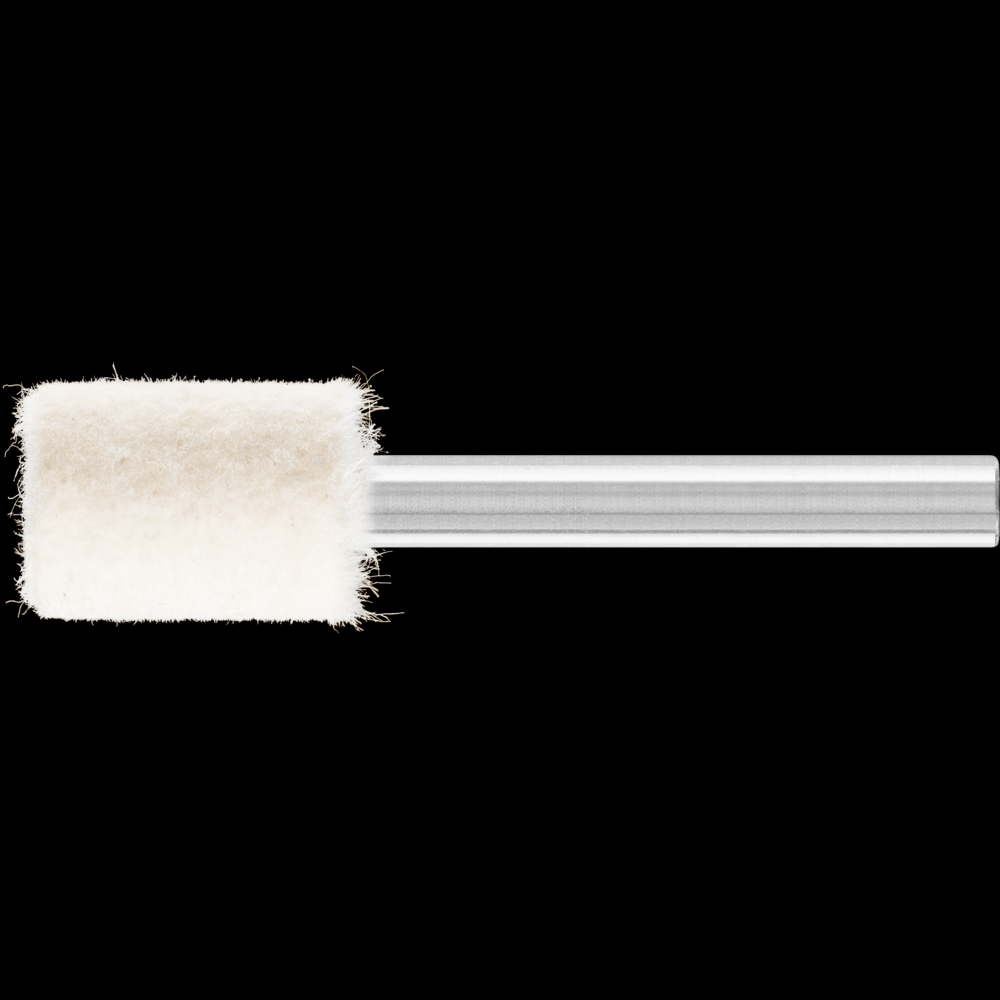 PFERD Felt Point, 9/16&#34; x 3/4, Cylindrical Shape, Medium Grade, 1/4&#34; Shank