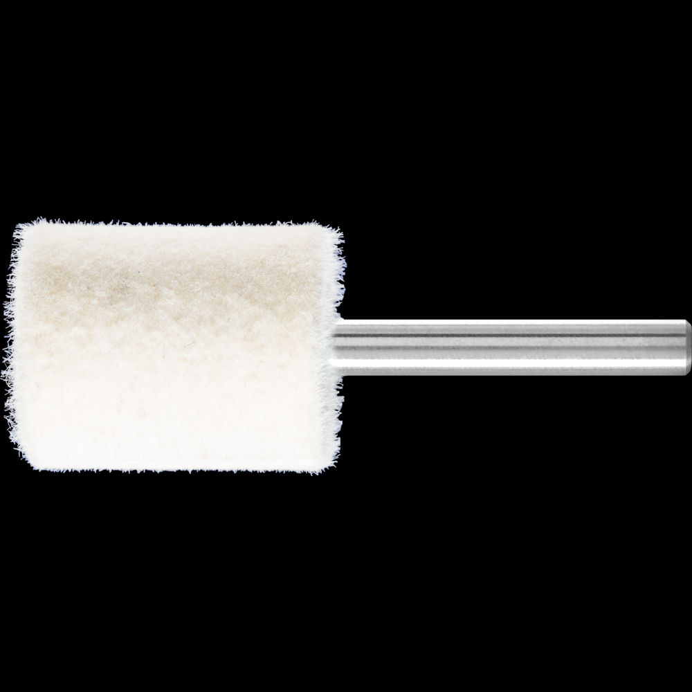 PFERD Felt Point, 1&#34; x 1-1/4, Cylindrical Shape, Medium Grade, 1/4&#34; Shank
