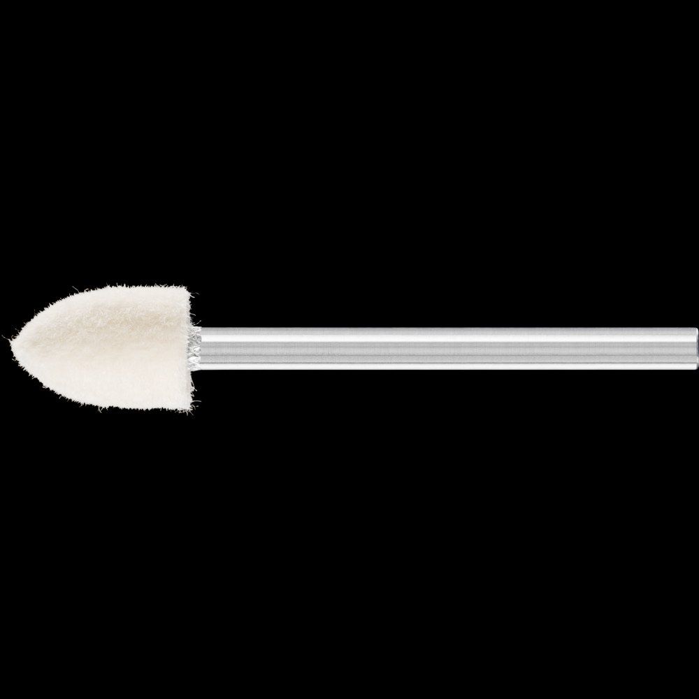 PFERD Felt Point, 5/16&#34; x 1/2, Conical Pointed End Shape, Medium Grade, 1/8&#34; Shank