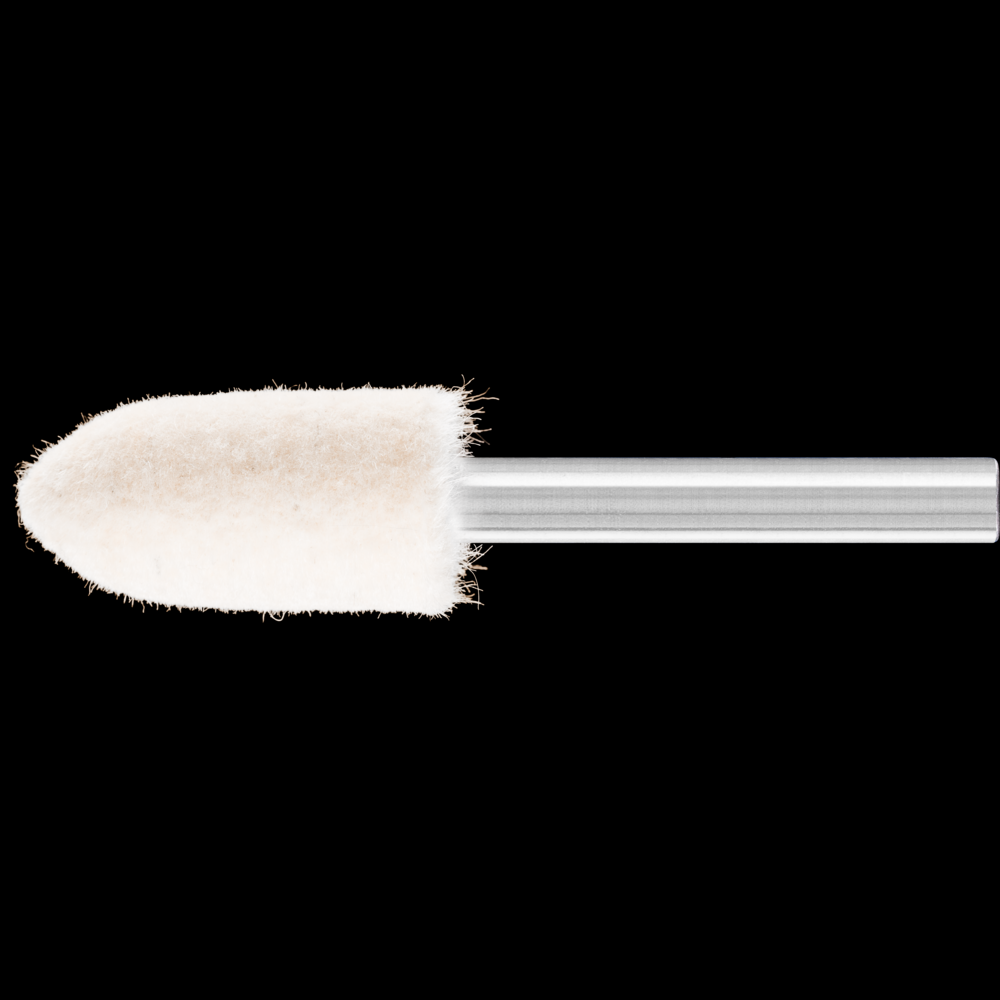 PFERD Felt Point, 9/16&#34; x 1-1/4, Conical Pointed End Shape, Medium Grade, 1/4&#34; Shank
