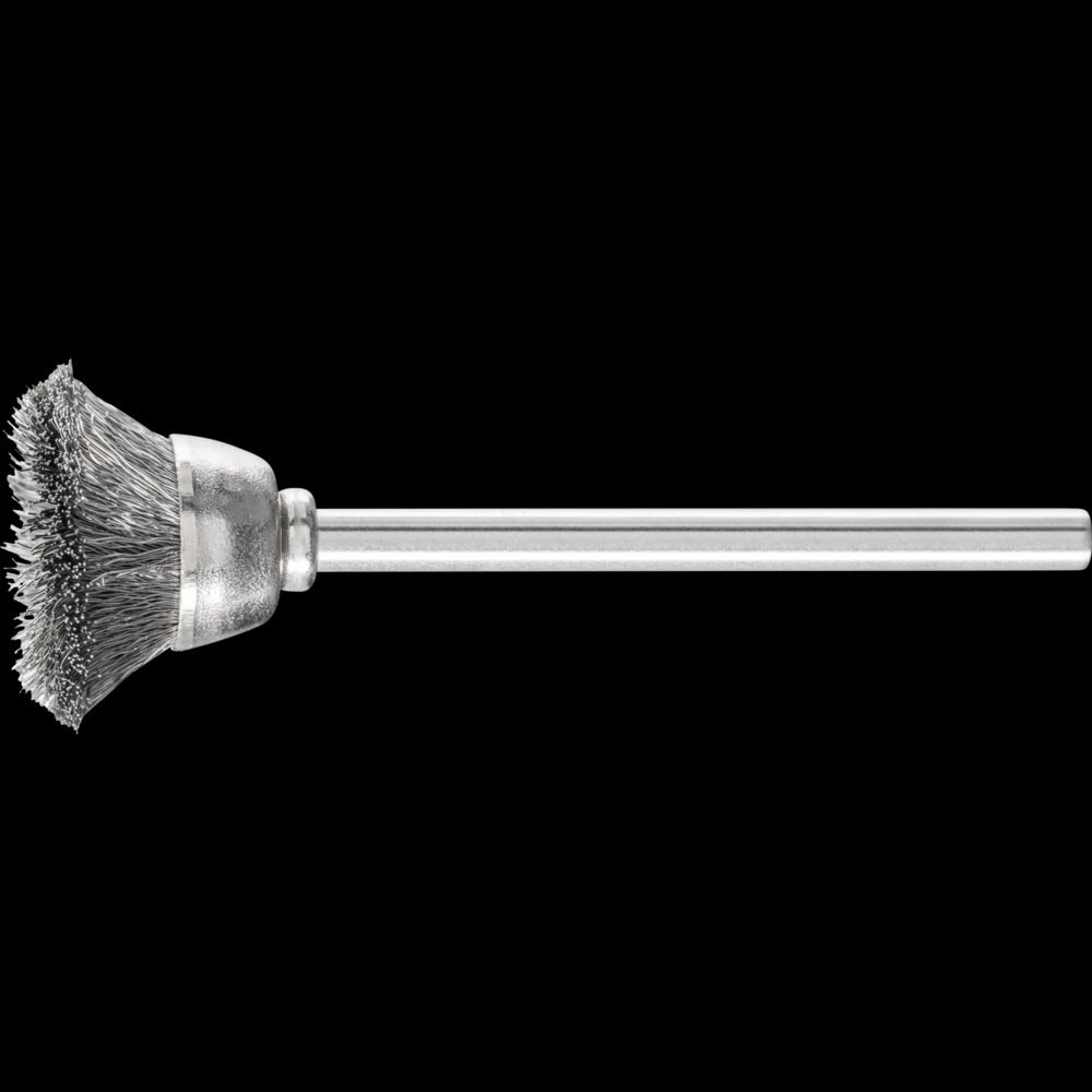 PFERD Miniature Cup Brush 9/16&#34; Dia. .005 Stainless Steel