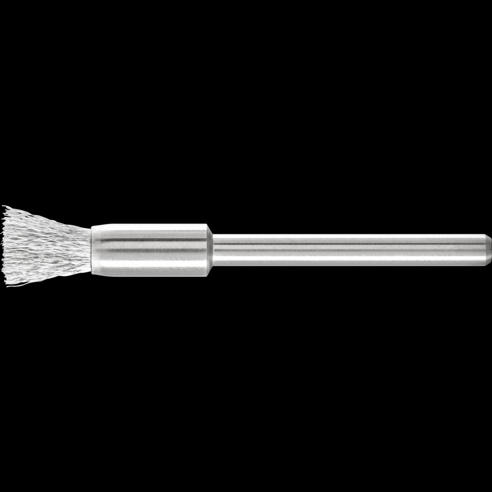 PFERD Miniature End Brush 1/4&#34; Dia. .005 Carbon Steel 1/8&#34; Stem