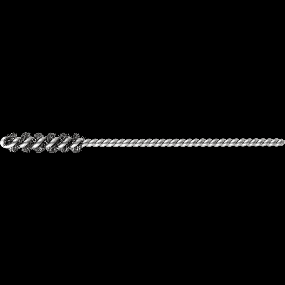 PFERD Power Tube Brush 1/4&#34; Dia. .005 Carbon Steel Wire 1/8&#34; Stem SS/SS