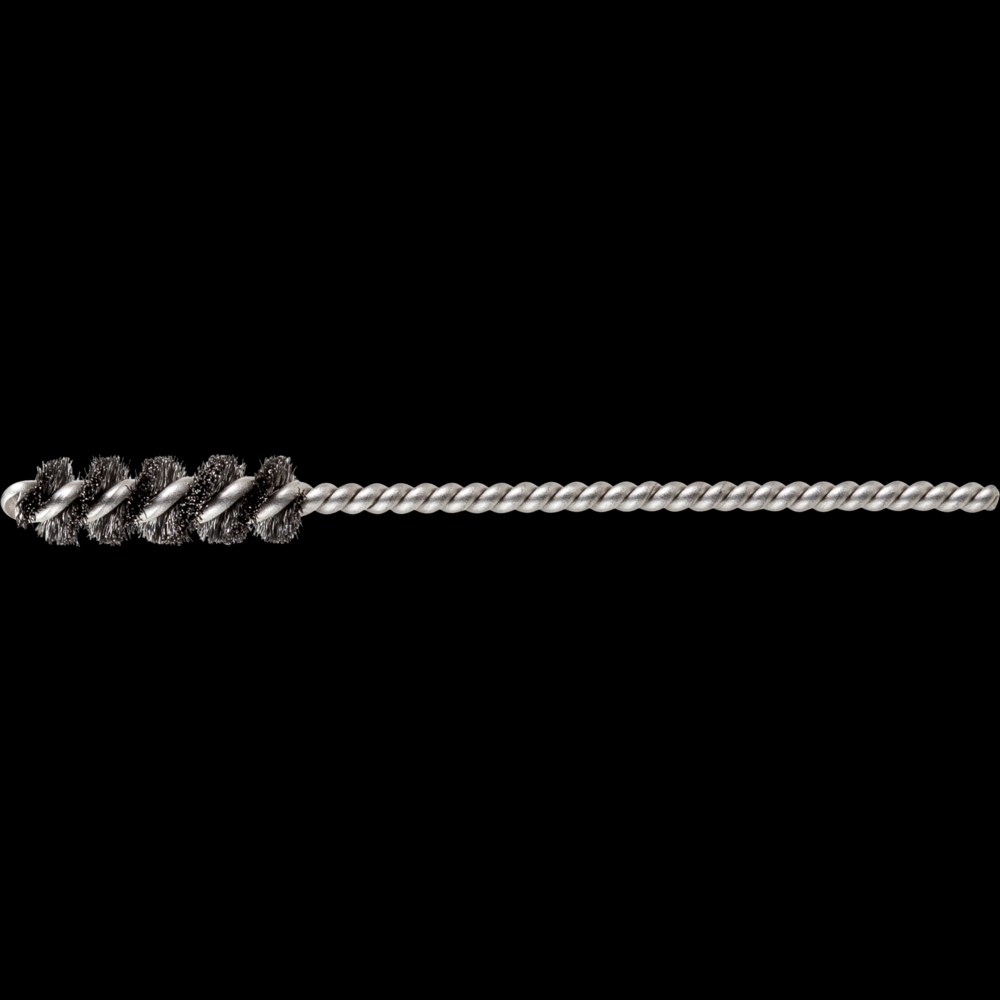 PFERD Power Tube Brush 5/16&#34; Dia. .005 Carbon Steel Wire 1/8&#34; Stem SS/SS