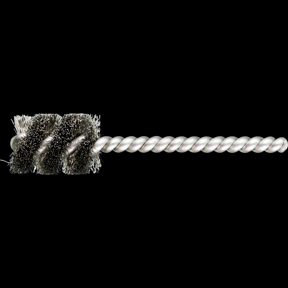 PFERD Power Tube Brush 3/4&#34; Dia. .005 Stainless Steel Wire 1/4&#34; Stem SS/SS
