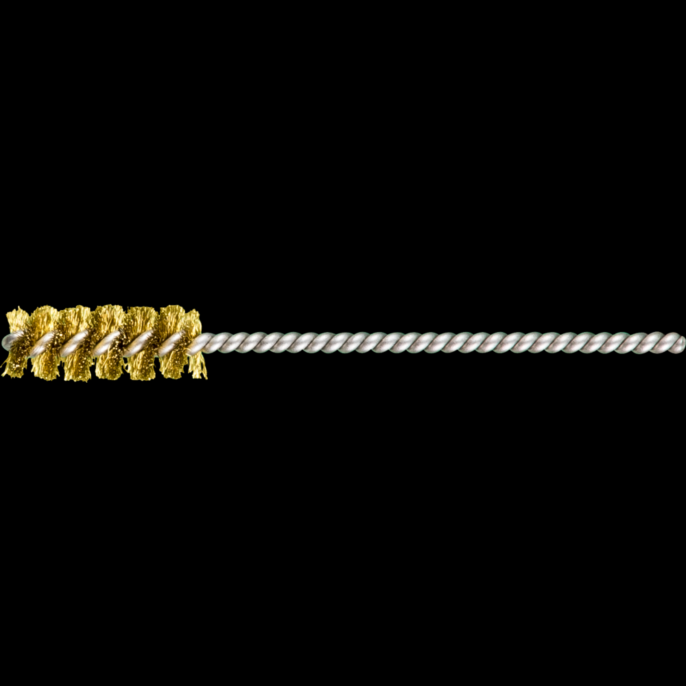 PFERD Power Tube Brush 3/8&#34; Dia. .004 BraStainless Steel Wire 1/8&#34; Stem SS/SS