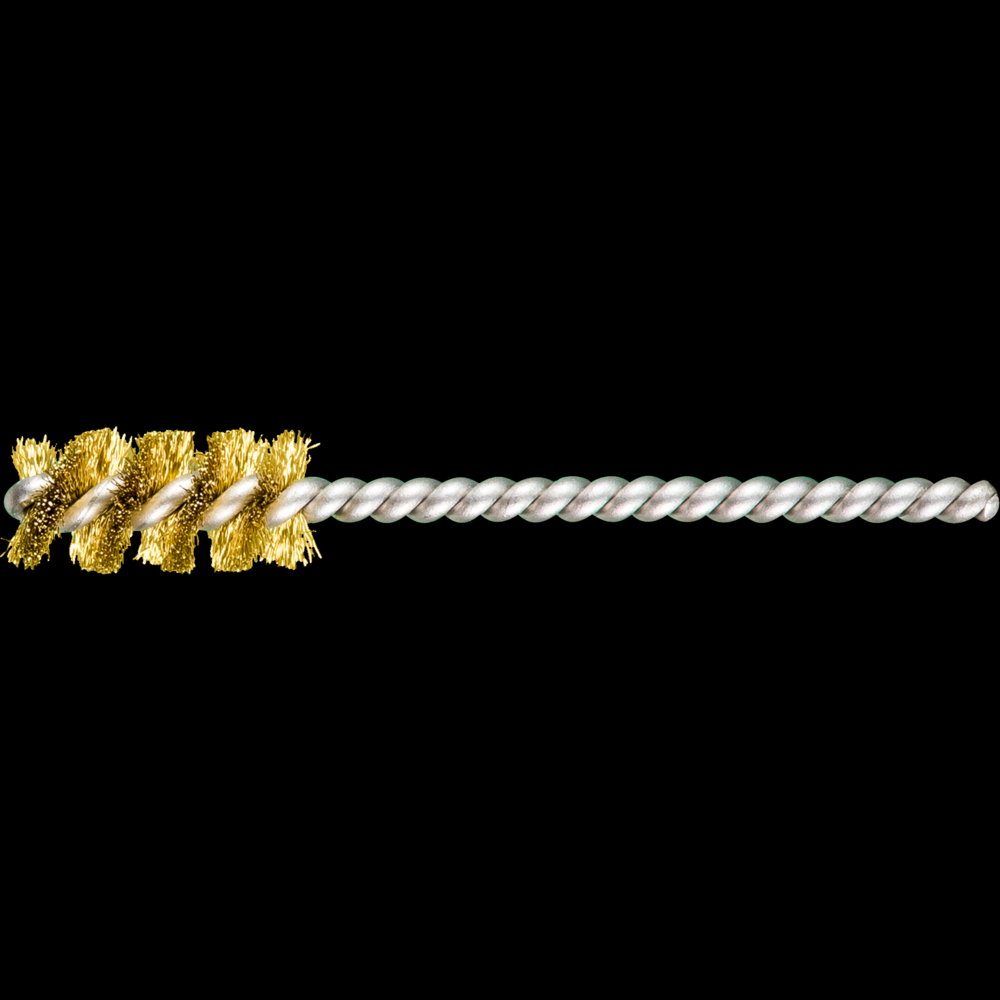 PFERD Power Tube Brush 1/2&#34; Dia. .005 BraStainless Steel Wire 5/32&#34; Stem SS/SS