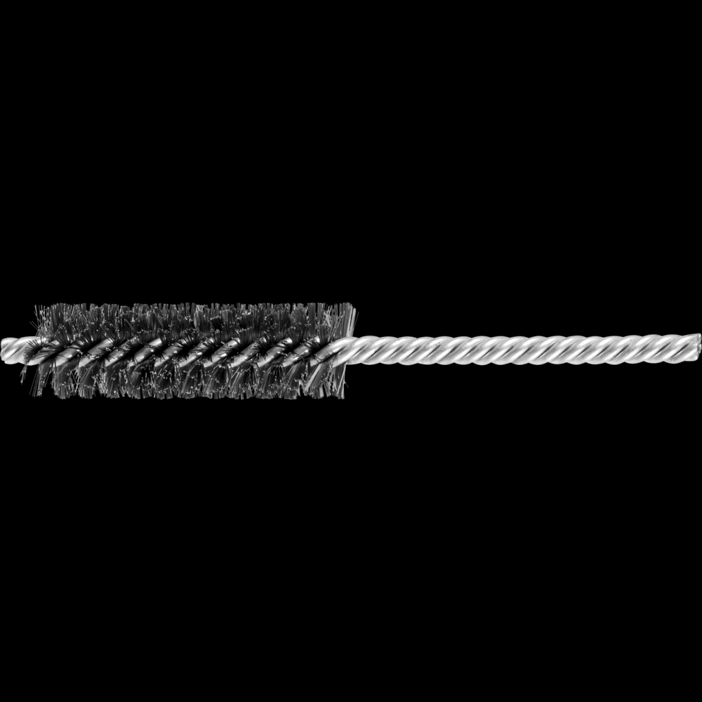 PFERD Power Tube Brush 3/4&#34; Dia. .006 Carbon Steel Wire 1/4&#34; Stem DS/DS