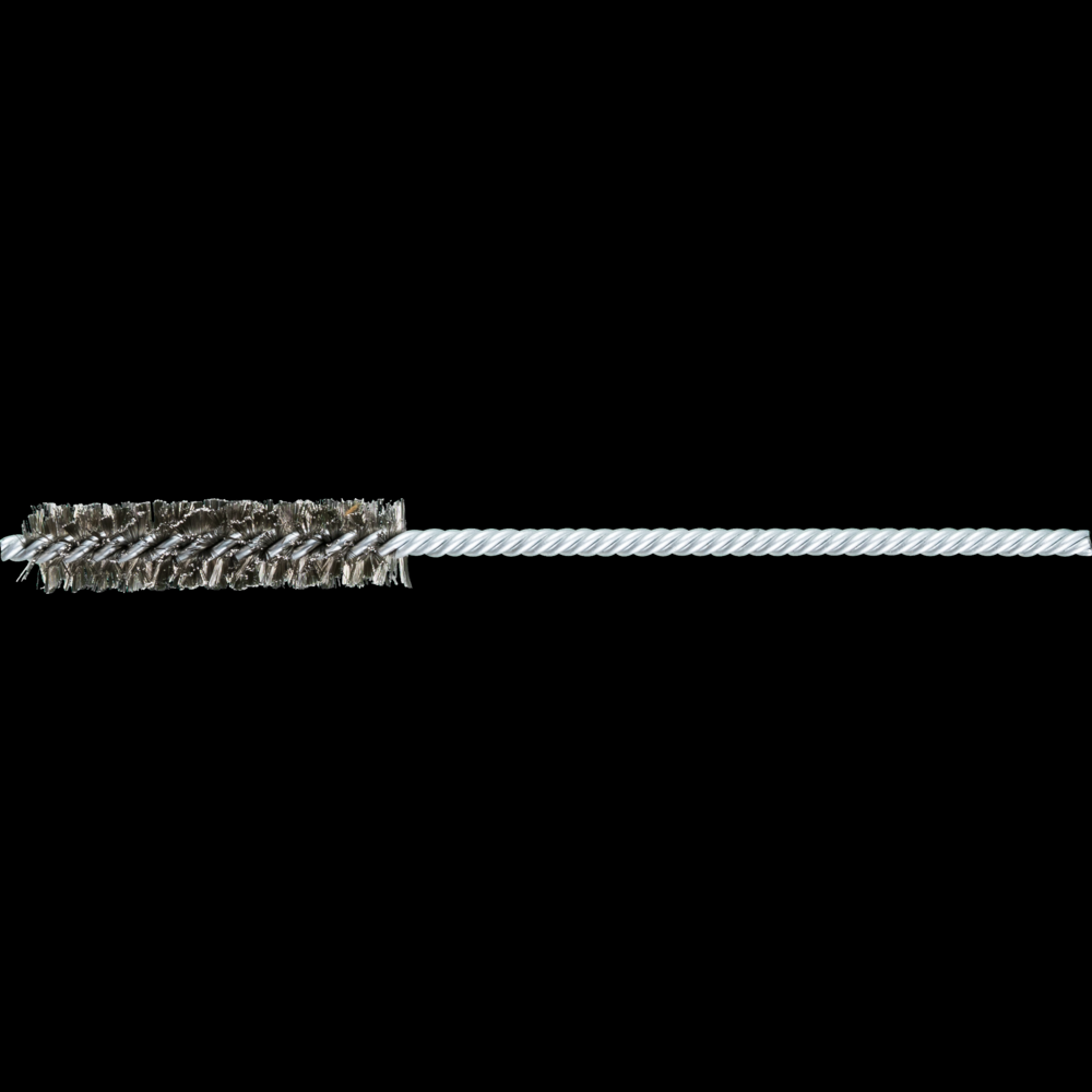PFERD Power Tube Brush 1/2&#34; Dia. .004 Stainless Steel Wire 5/32&#34; Stem DS/DS