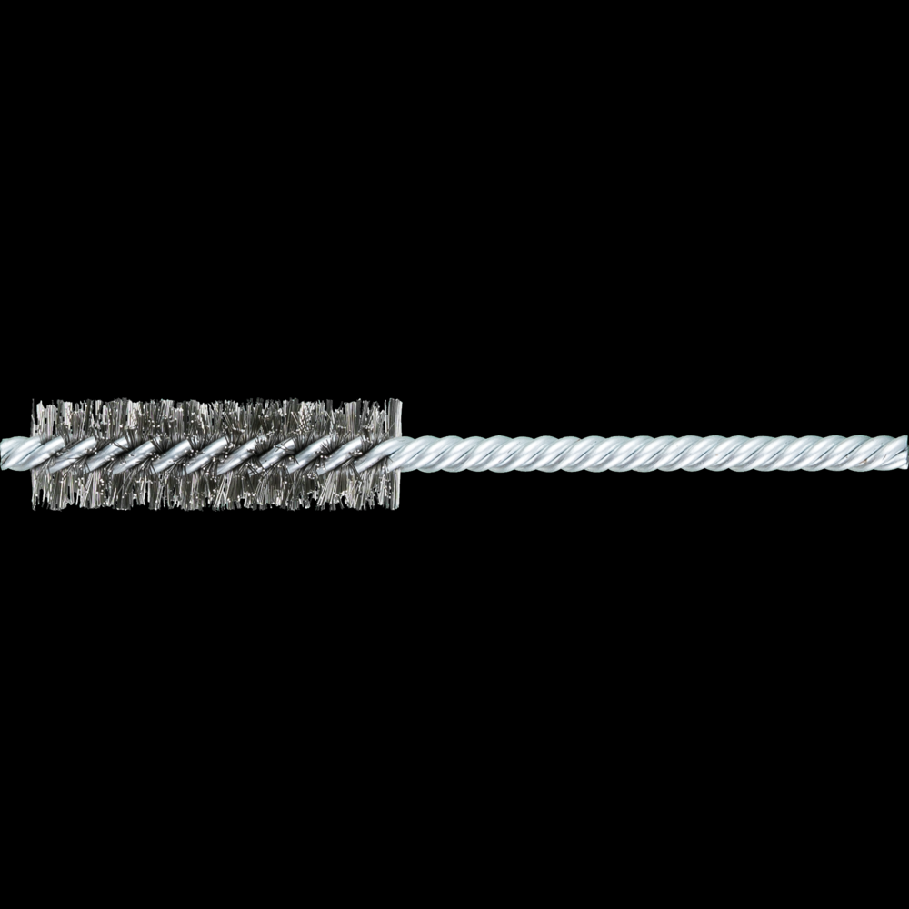 PFERD Power Tube Brush 5/8&#34; Dia. .008 Stainless Steel Wire 5/32&#34; Stem DS/DS